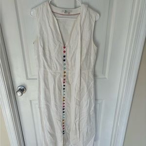 White Biden Midi Dress